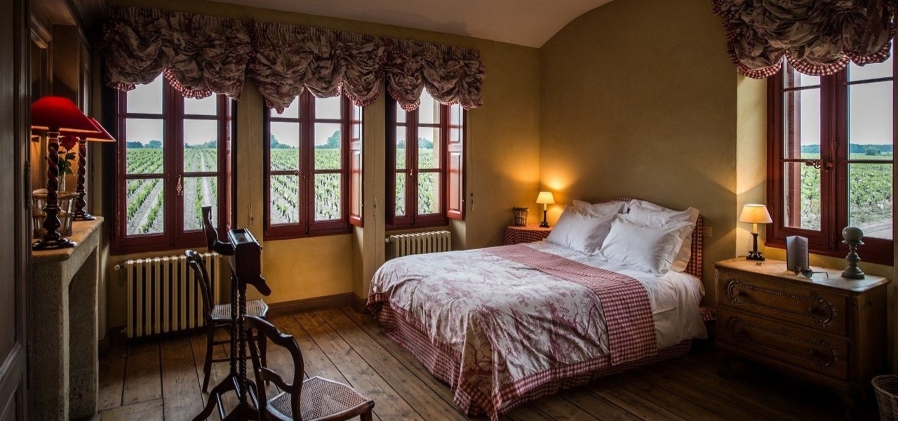 Guestroom in the former horse stables